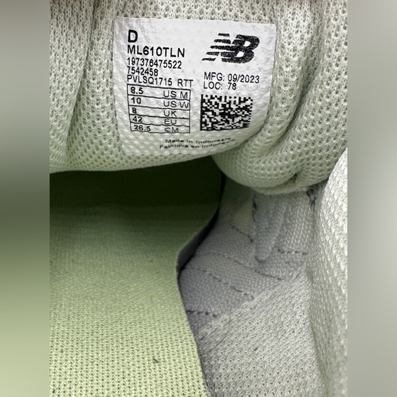 New Balance Lunar New Year 610T. Color:  Green‎ with natural mint Men’s 8.5 - Picture 13 of 13